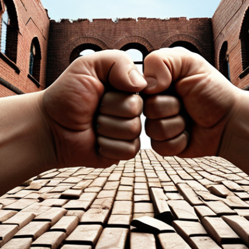 Home 8 **
A person receiving feedback (could be via email or in person) with a visible struggle to manage their emotions (e.g., clenched fists, furrowed brow). In the background, visualize constructive criticism as building blocks and negative emotions as crumbling bricks. The overall scene should convey the internal battle between defensiveness and growth.
**